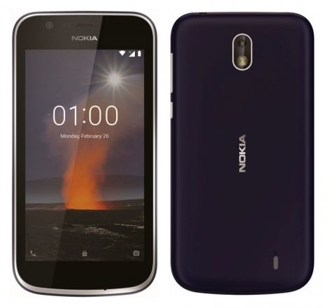 Nokia 1 TA-1056 Dual SIM - 8GB, 1GB RAM, 4G LTE, Dark Blue